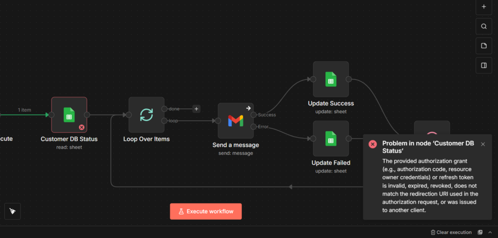 credentials expiry error