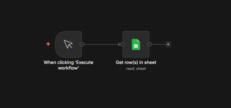 connecting google sheet node in n8n