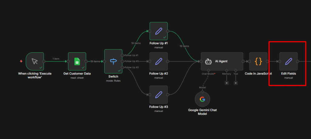 Setting a SET node after Code node in n8n
