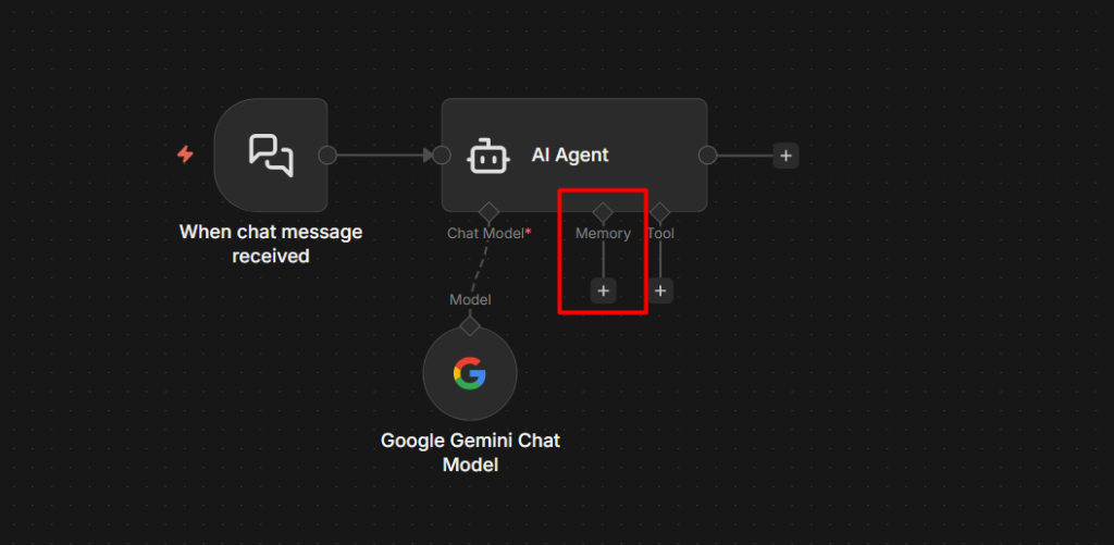 Adding a memory to AI agent in n8n