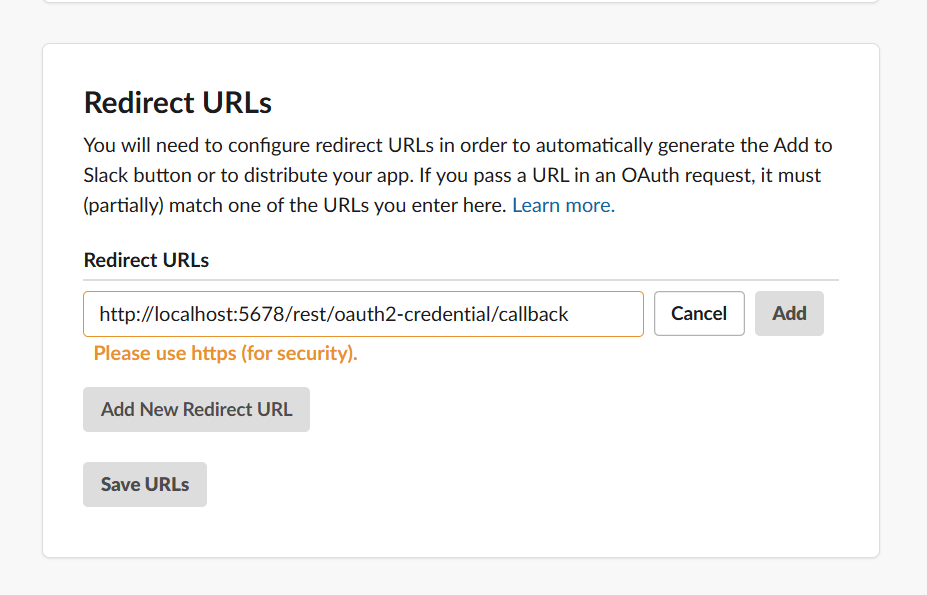 Redirect URL, Prefer the production URL