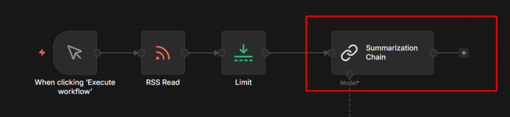 Adding Summarization Chain in n8n