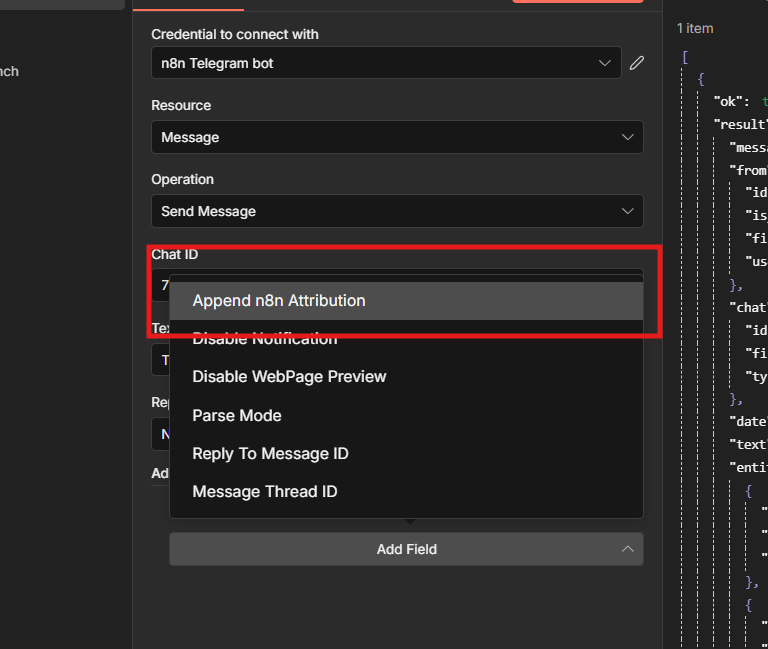 removing the attribution for telegram messages