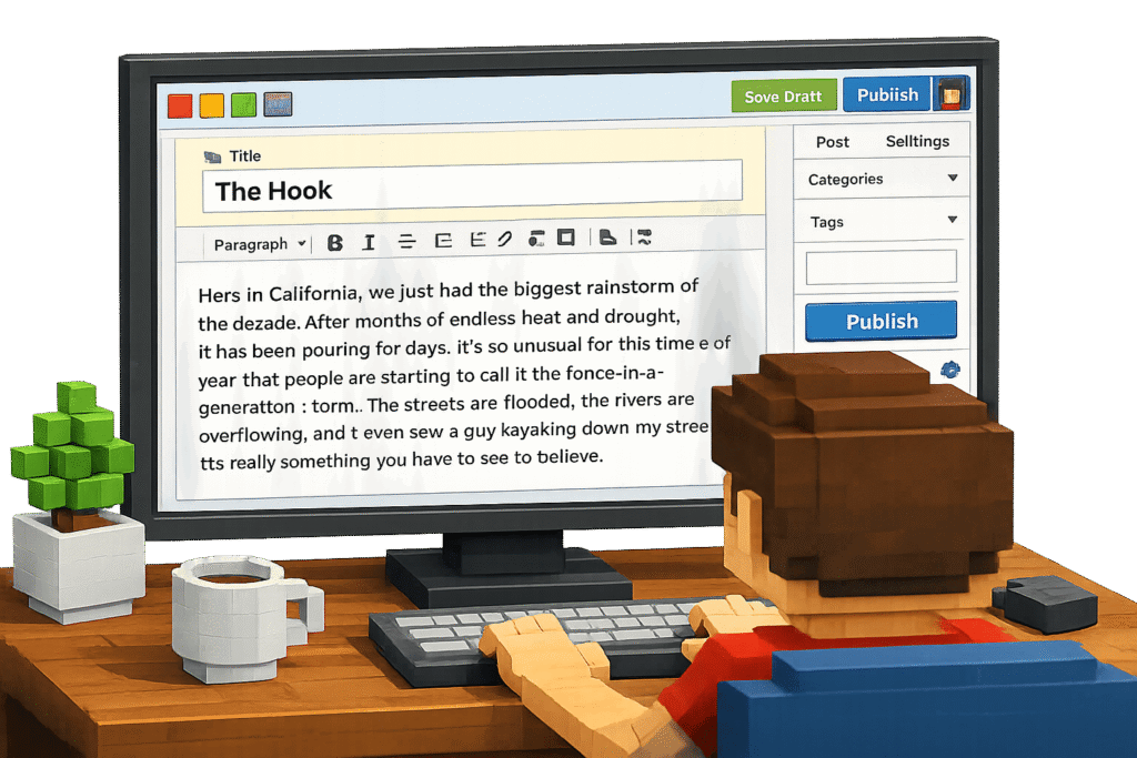 a user is writing his hook
