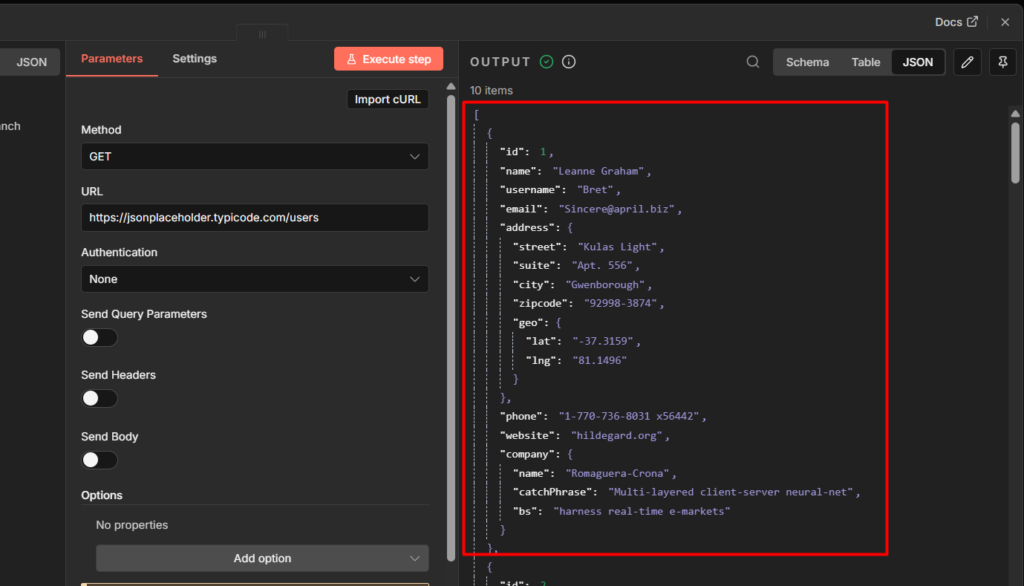 jsonplaceholder public APIs response